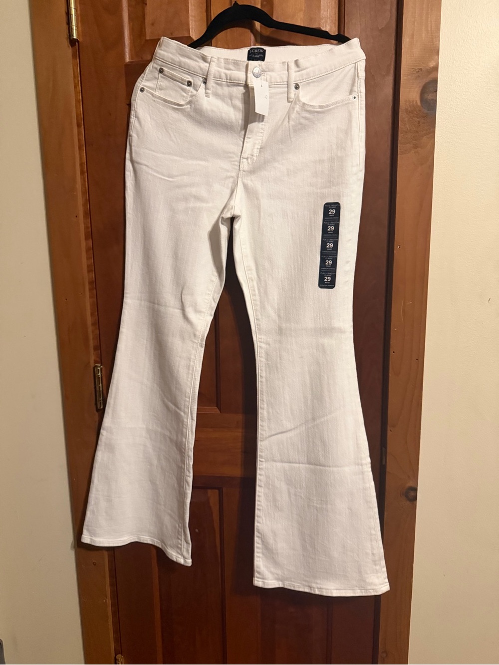 JCrew High-Rise White Flared Women’s Jeans